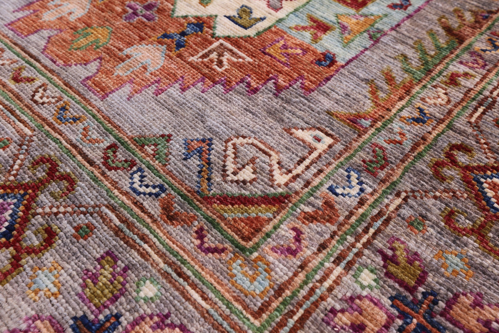 Turkmen Ersari Hand Knotted Wool Runner Rug - 2' 9" X 9' 4" - Golden Nile