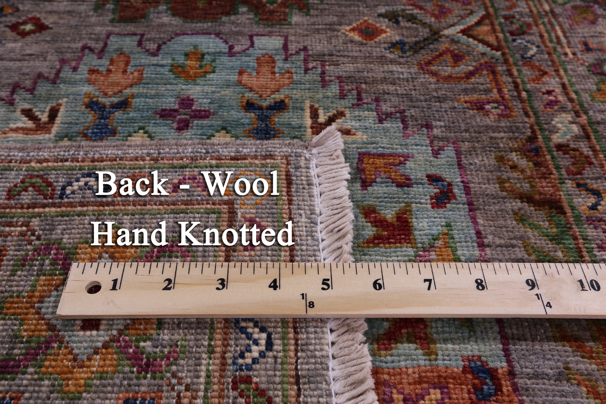 Turkmen Ersari Hand Knotted Wool Runner Rug - 2' 9" X 9' 4" - Golden Nile