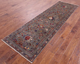 Peshawar Handmade Wool Runner Rug - 2' 10" X 9' 1" - Golden Nile