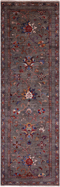 Peshawar Handmade Wool Runner Rug - 2' 10" X 9' 1" - Golden Nile