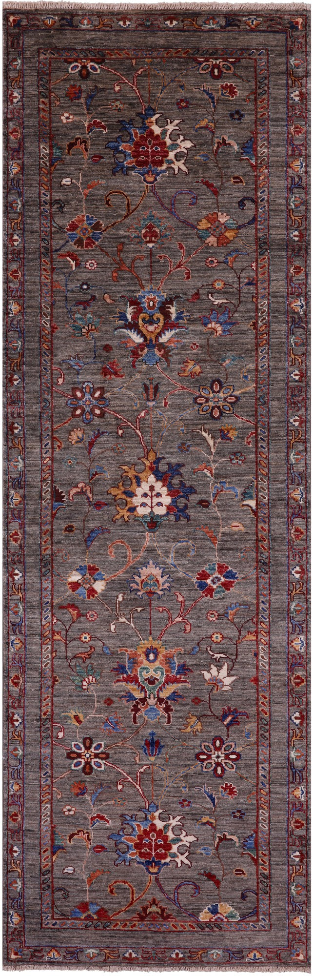 Peshawar Handmade Wool Runner Rug - 2' 10" X 9' 1" - Golden Nile
