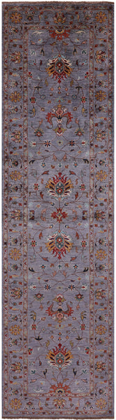 Peshawar Hand Knotted Wool Runner Rug - 2' 8" X 9' 11" - Golden Nile