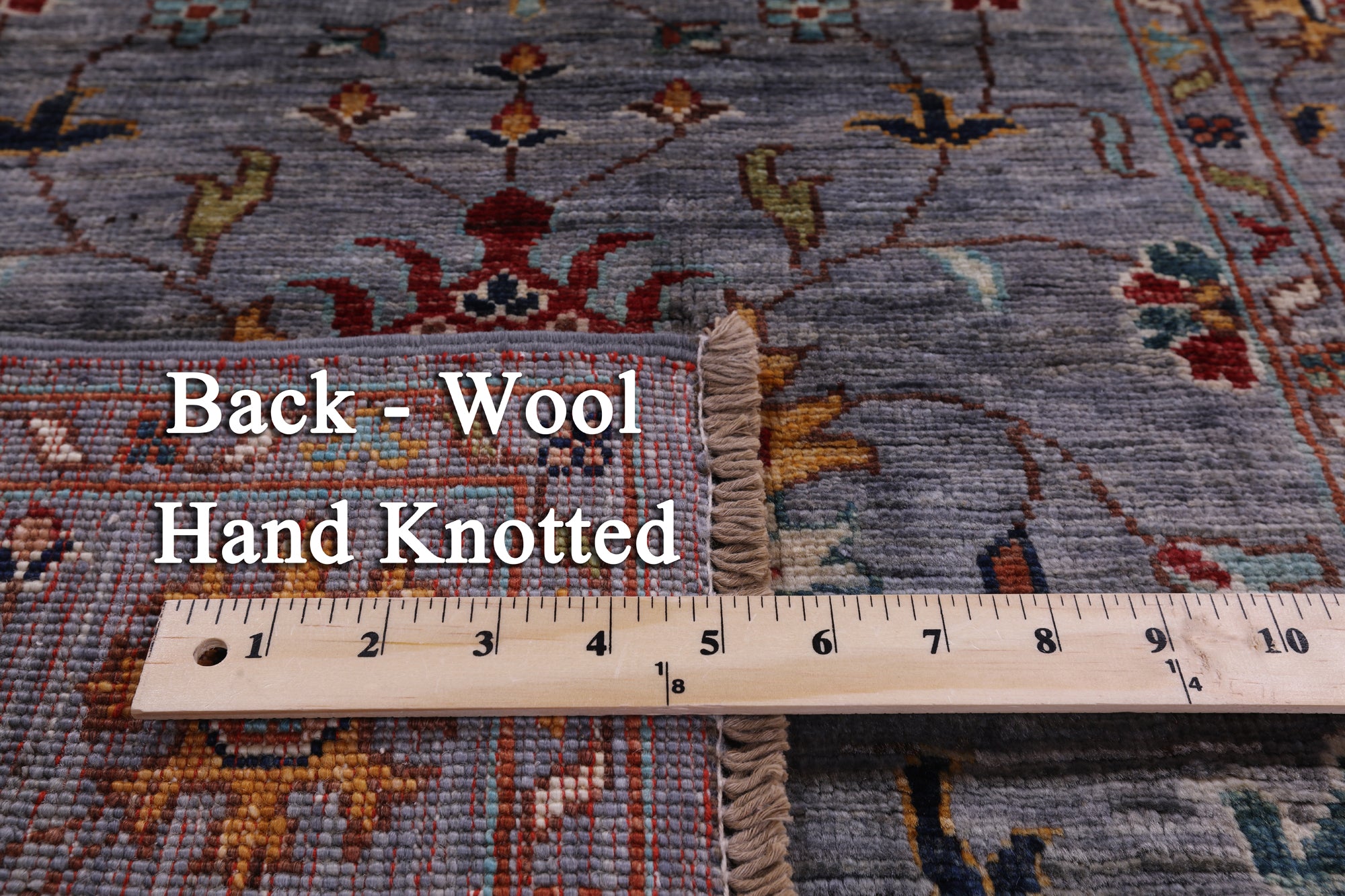 Peshawar Hand Knotted Wool Runner Rug - 2' 8" X 9' 11" - Golden Nile