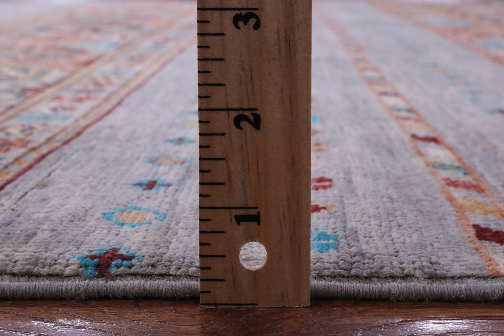 Grey Khorjin Persian Gabbeh Hand Knotted Wool Rug - 5' 9" X 8' 0" - Golden Nile