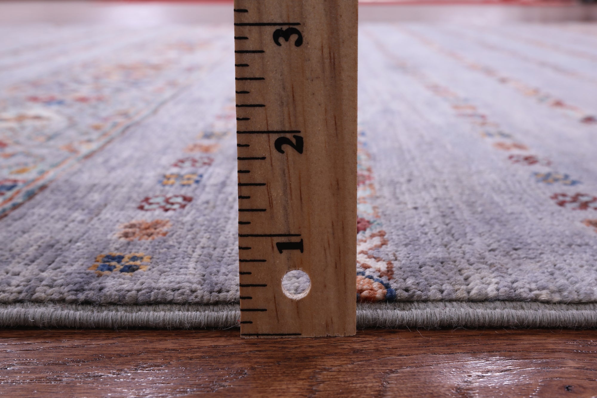 Grey Khorjin Persian Gabbeh Handmade Wool Rug - 5' 1" X 6' 6" - Golden Nile