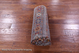 Grey Khorjin Persian Gabbeh Handmade Wool Rug - 5' 1" X 6' 6" - Golden Nile