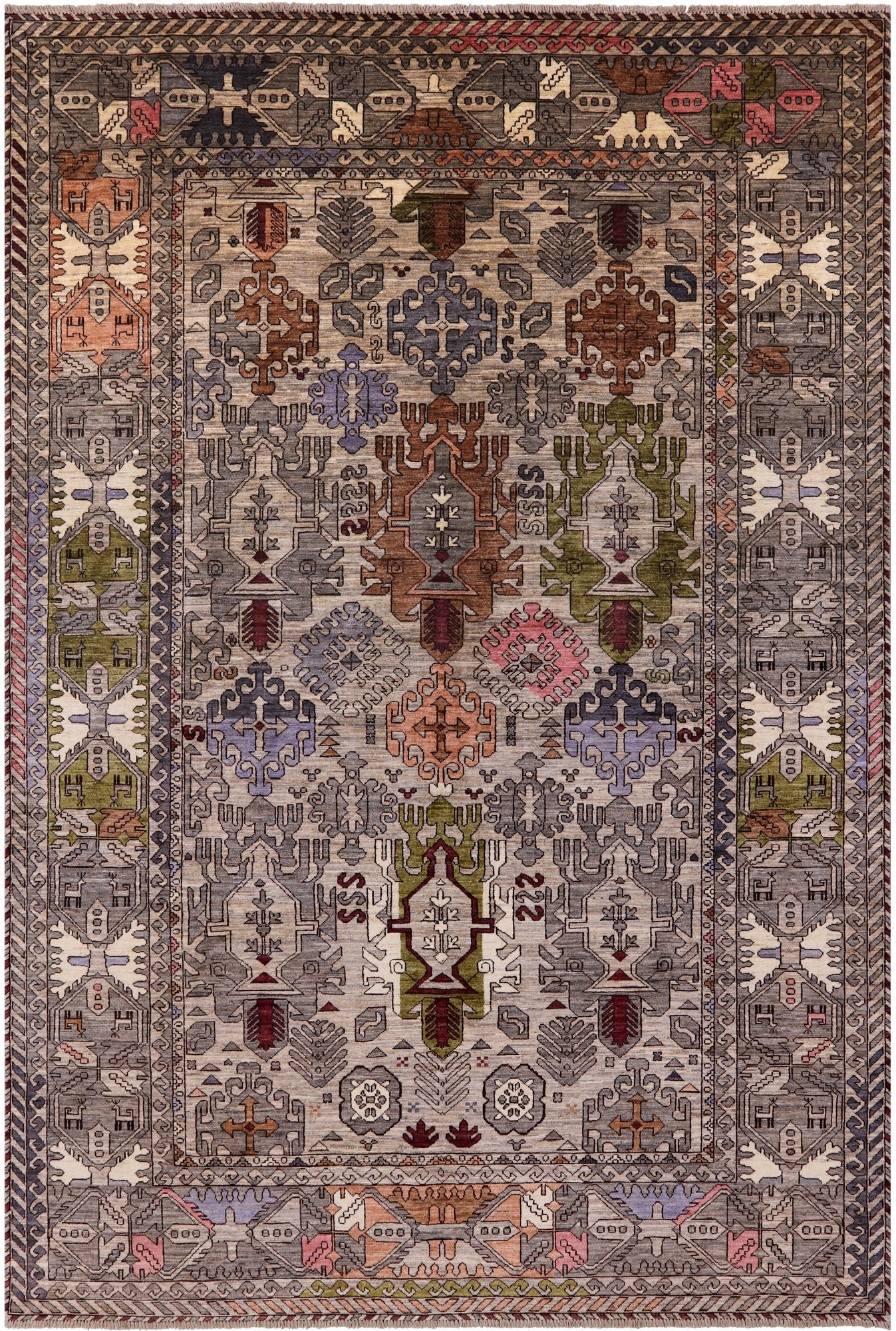 Persian Fine Serapi Hand Knotted Wool Rug - 6' 9" X 10' 0" - Golden Nile