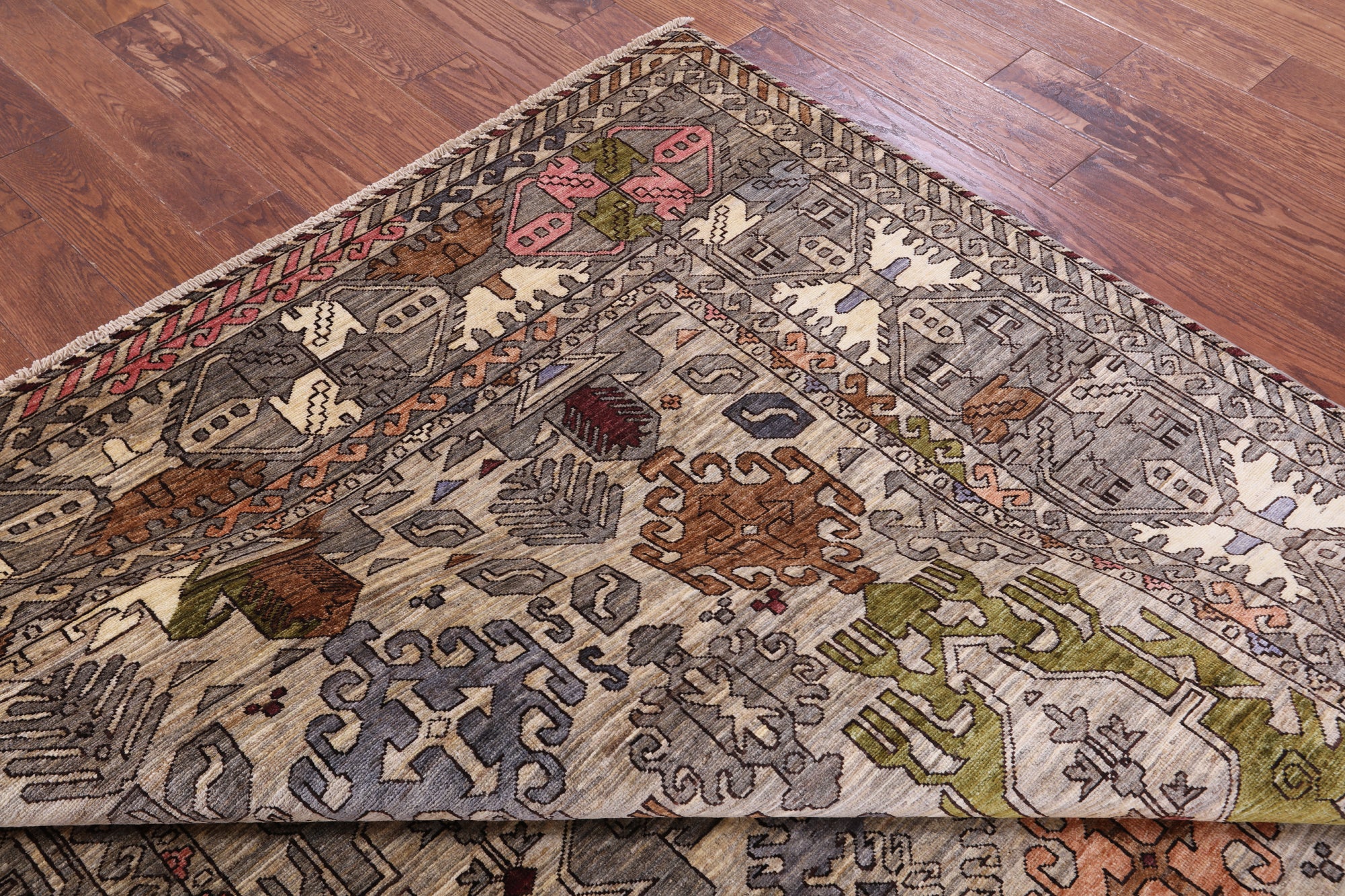 Persian Fine Serapi Hand Knotted Wool Rug - 6' 9" X 10' 0" - Golden Nile