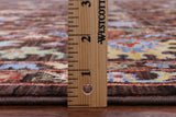 Brown Peshawar Hand Knotted Wool Rug - 6' 8" X 9' 11" - Golden Nile