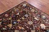 Brown Peshawar Hand Knotted Wool Rug - 6' 8" X 9' 11" - Golden Nile
