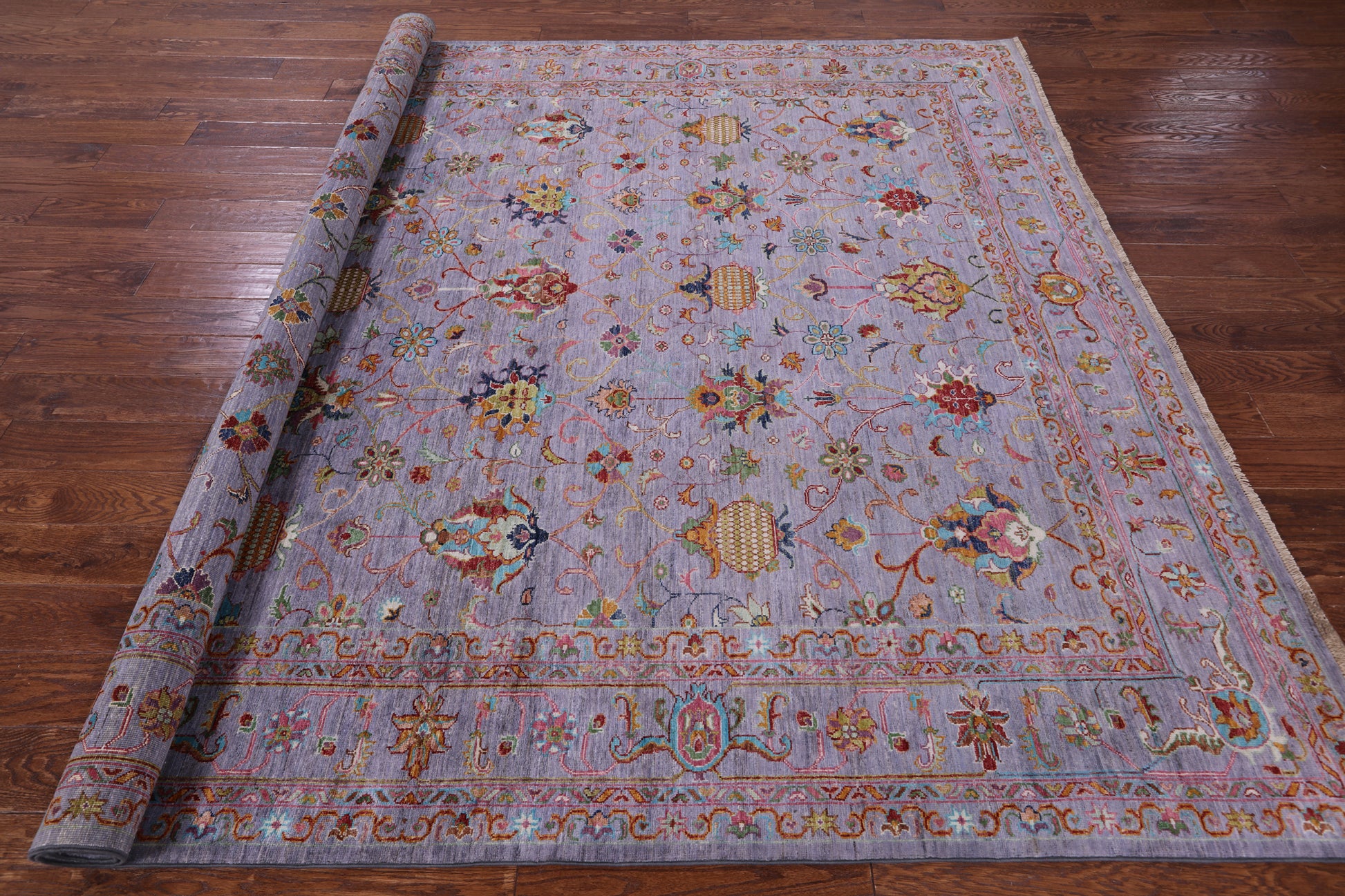 Peshawar Hand Knotted Wool Rug - 8' 2" X 10' 0" - Golden Nile