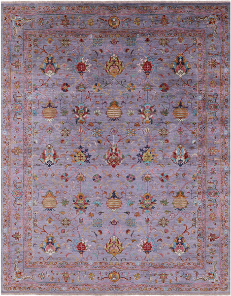 Peshawar Hand Knotted Wool Rug - 8' 2" X 10' 0" - Golden Nile