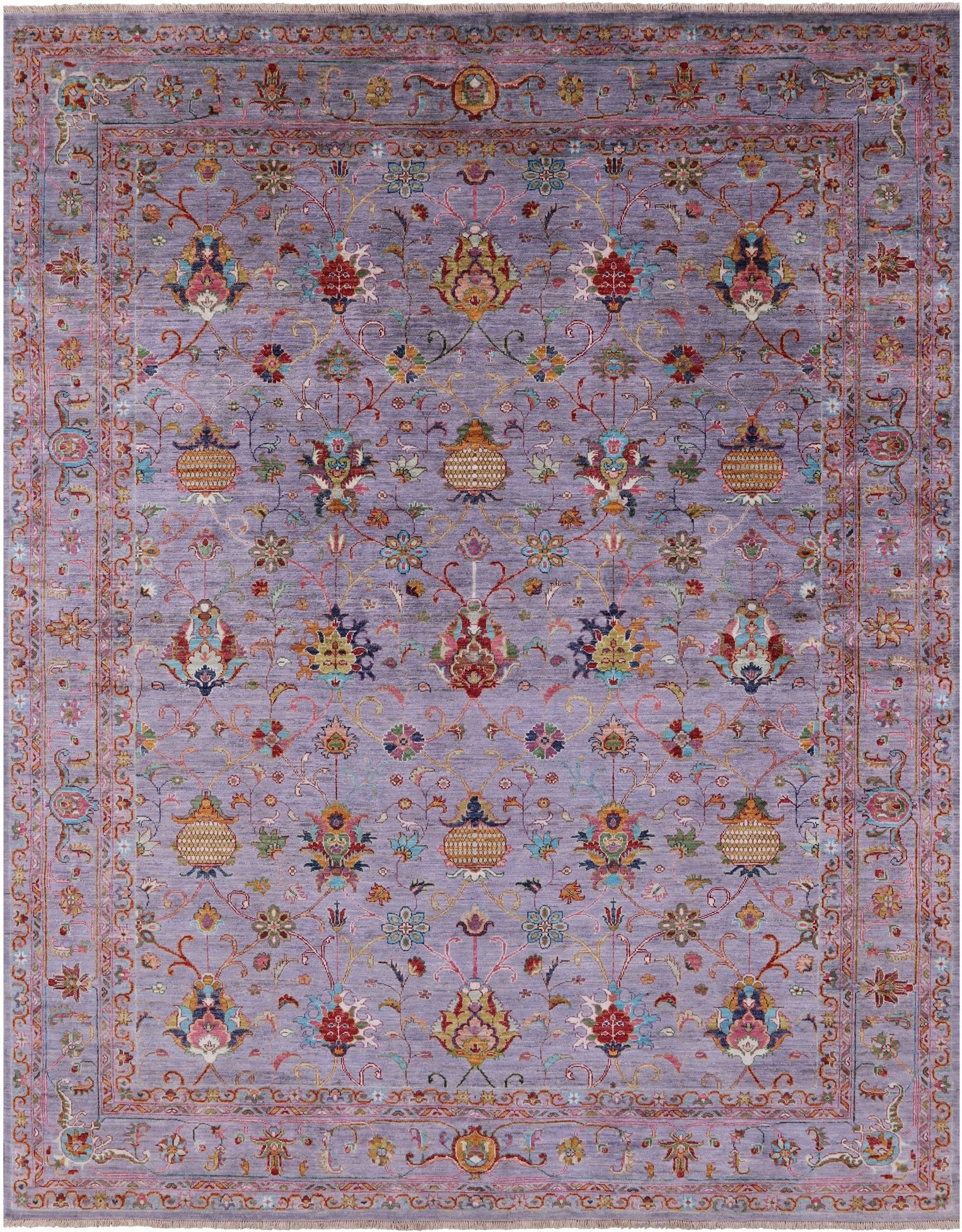Peshawar Hand Knotted Wool Rug - 8' 2" X 10' 0" - Golden Nile