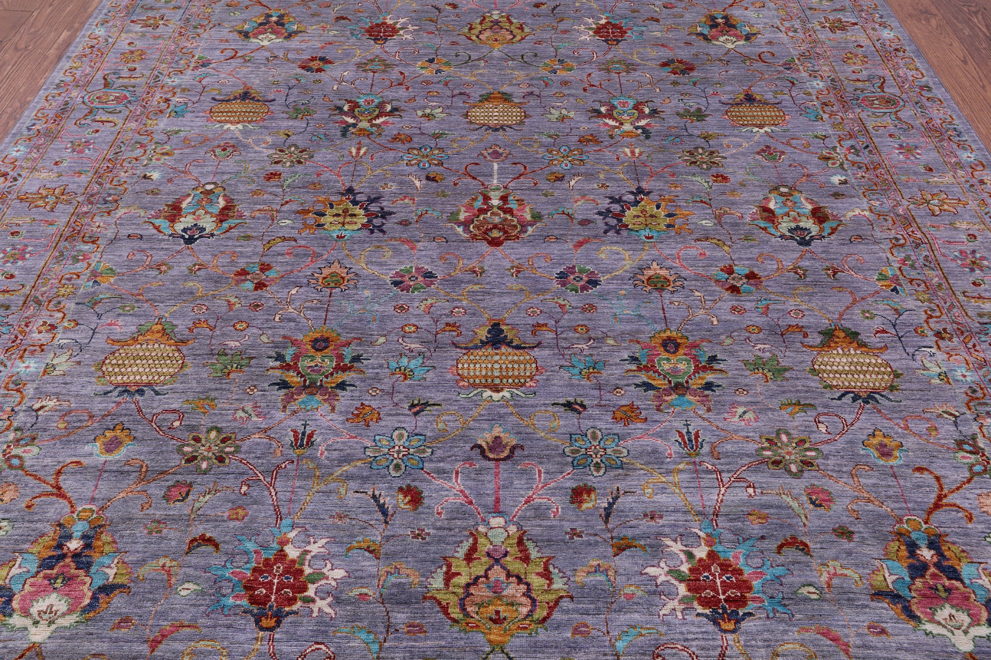 Peshawar Hand Knotted Wool Rug - 8' 2" X 10' 0" - Golden Nile