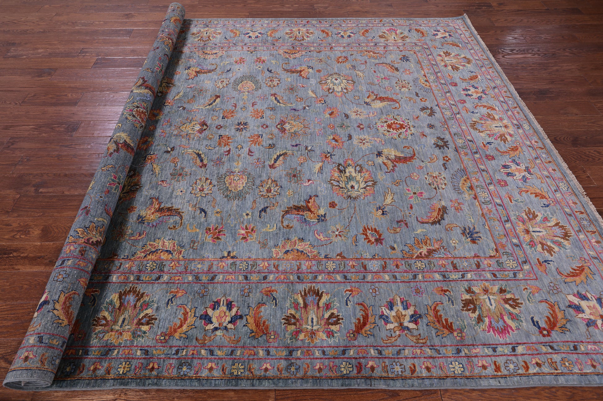 Peshawar Hand Knotted Wool Rug - 8' 1" X 10' 2" - Golden Nile
