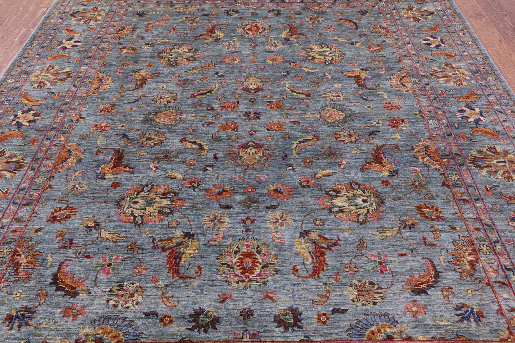 Peshawar Hand Knotted Wool Rug - 8' 1" X 10' 2" - Golden Nile
