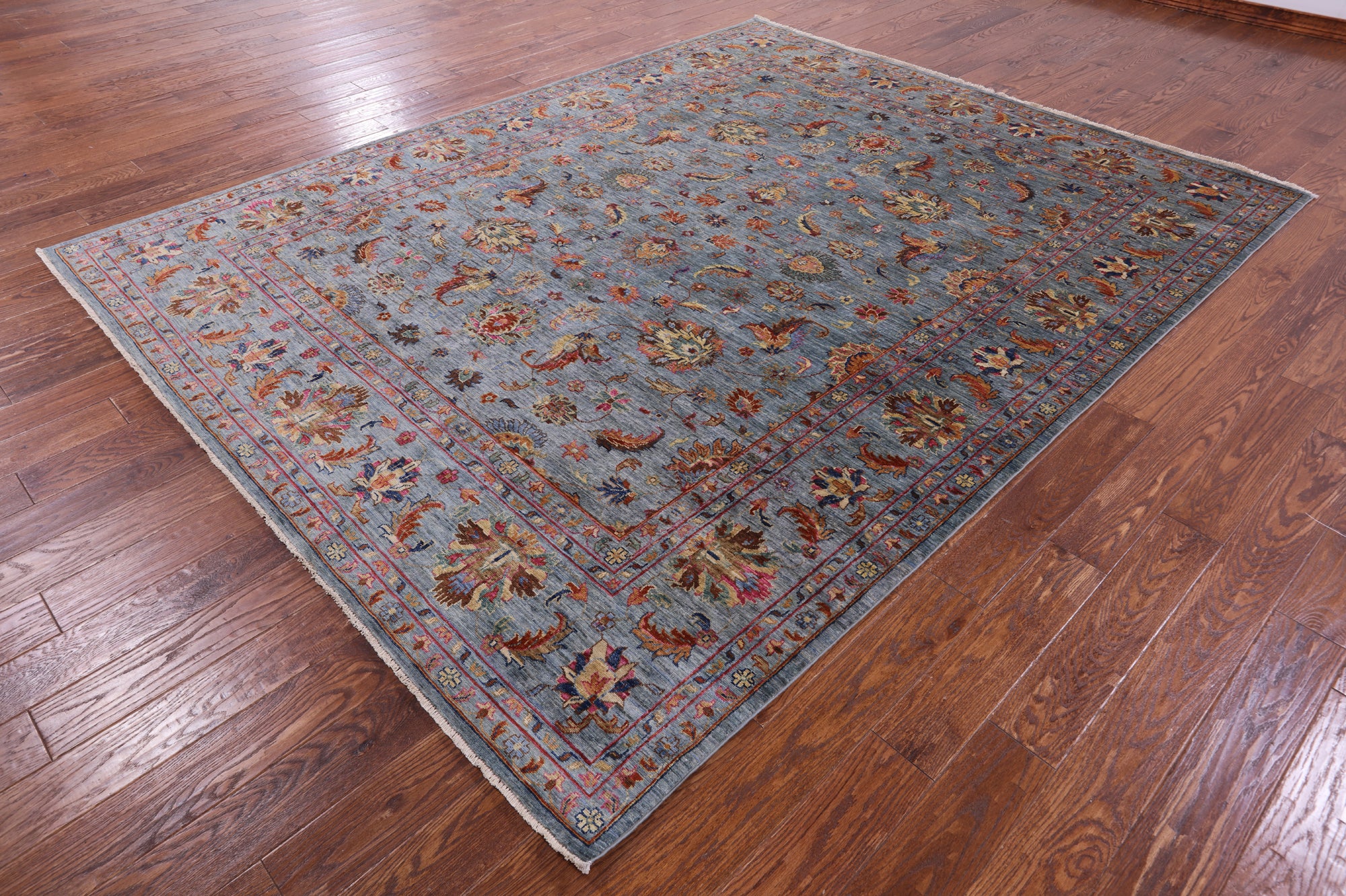 Peshawar Hand Knotted Wool Rug - 8' 1" X 10' 2" - Golden Nile