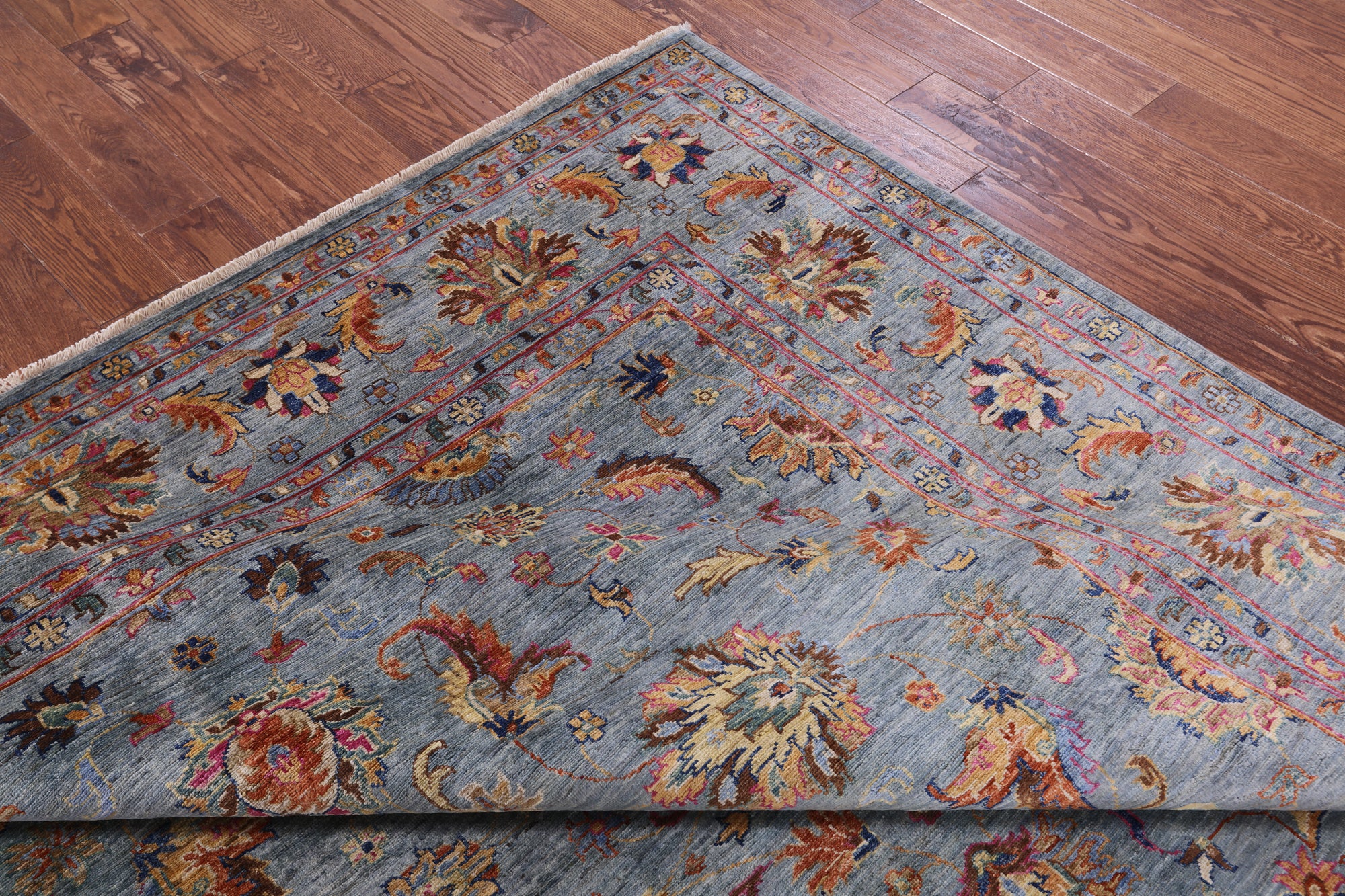 Peshawar Hand Knotted Wool Rug - 8' 1" X 10' 2" - Golden Nile
