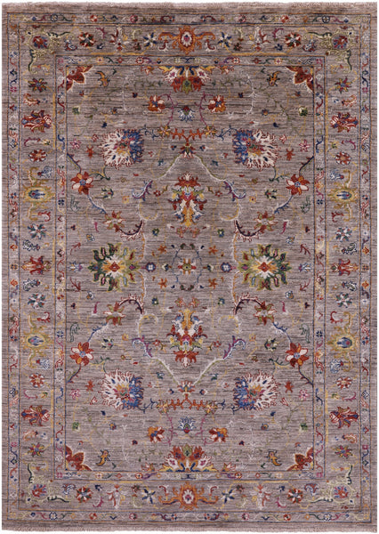 Peshawar Hand Knotted Wool Rug - 4' 11" X 6' 11" - Golden Nile