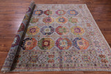 Turkmen Ersari Hand Knotted Wool Rug - 8' 0" X 10' 2" - Golden Nile