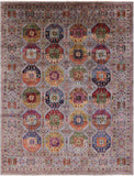 Turkmen Ersari Hand Knotted Wool Rug - 8' 0" X 10' 2" - Golden Nile