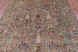 Peshawar Hand Knotted Wool Rug - 6' 9" X 9' 9" - Golden Nile