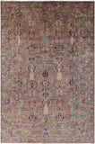 Peshawar Hand Knotted Wool Rug - 6' 9" X 9' 9" - Golden Nile