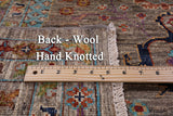 Peshawar Hand Knotted Wool Rug - 6' 9" X 9' 9" - Golden Nile
