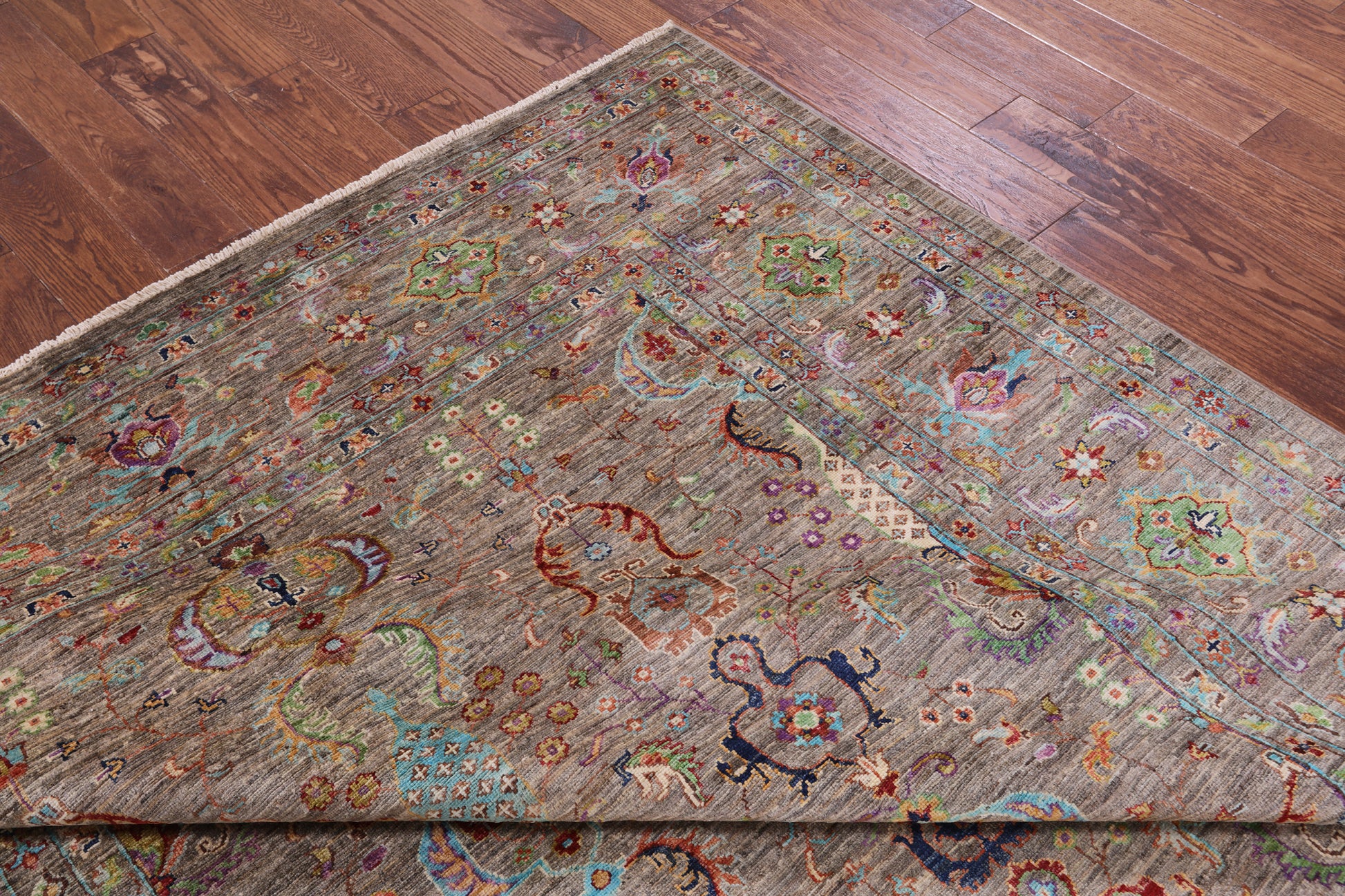 Peshawar Hand Knotted Wool Rug - 6' 9" X 9' 9" - Golden Nile