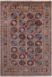Turkmen Ersari Hand Knotted Wool Rug - 5' 7" X 8' 2" - Golden Nile