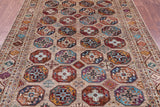 Turkmen Ersari Hand Knotted Wool Rug - 5' 7" X 8' 2" - Golden Nile