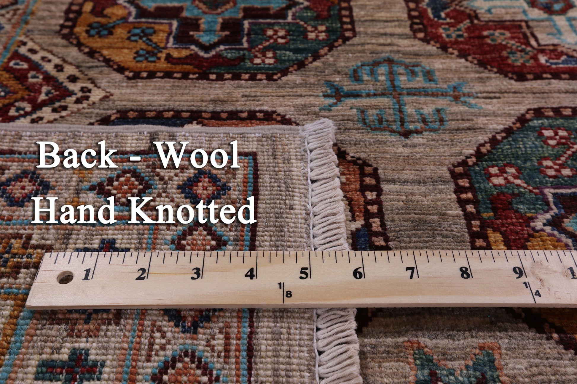 Turkmen Ersari Hand Knotted Wool Rug - 5' 7" X 8' 2" - Golden Nile