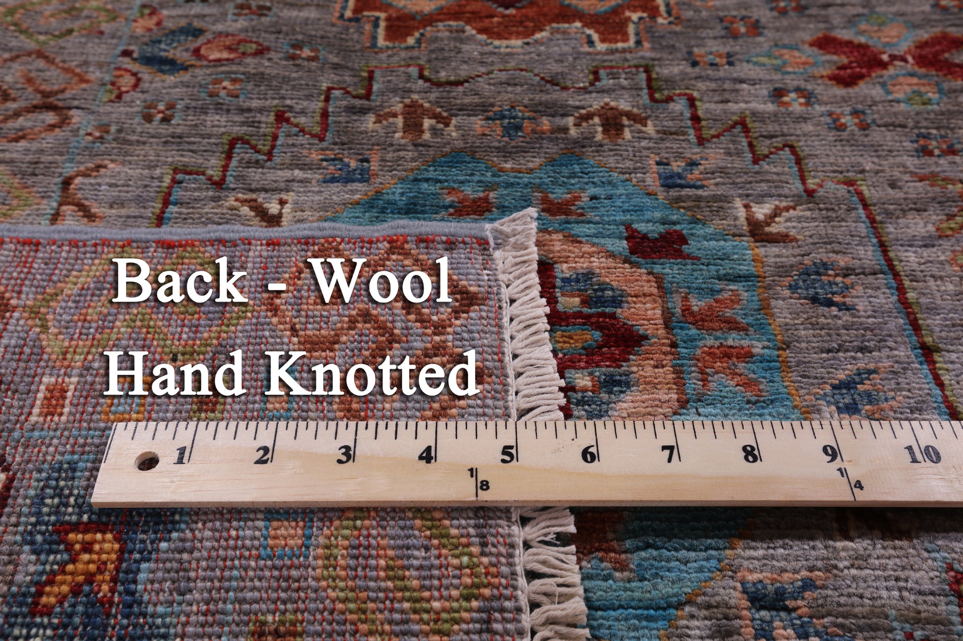 Turkmen Ersari Hand Knotted Wool Rug - 5' 8" X 7' 9" - Golden Nile