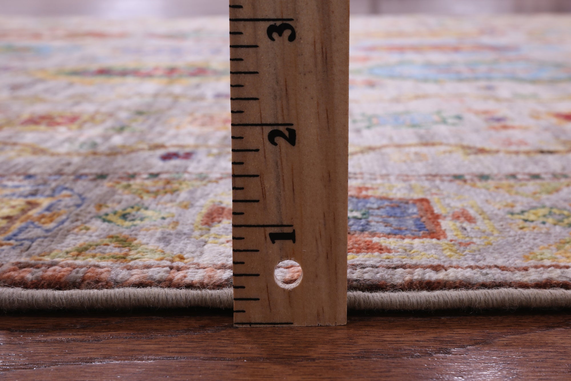 Tribal Persian Hand Knotted Wool Rug - 5' 0" X 6' 11" - Golden Nile