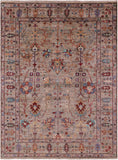 Peshawar Handmade Wool Rug - 5' 0" X 6' 9" - Golden Nile