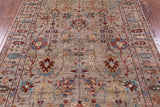 Peshawar Handmade Wool Rug - 5' 0" X 6' 9" - Golden Nile