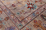 Peshawar Handmade Wool Rug - 5' 0" X 6' 9" - Golden Nile