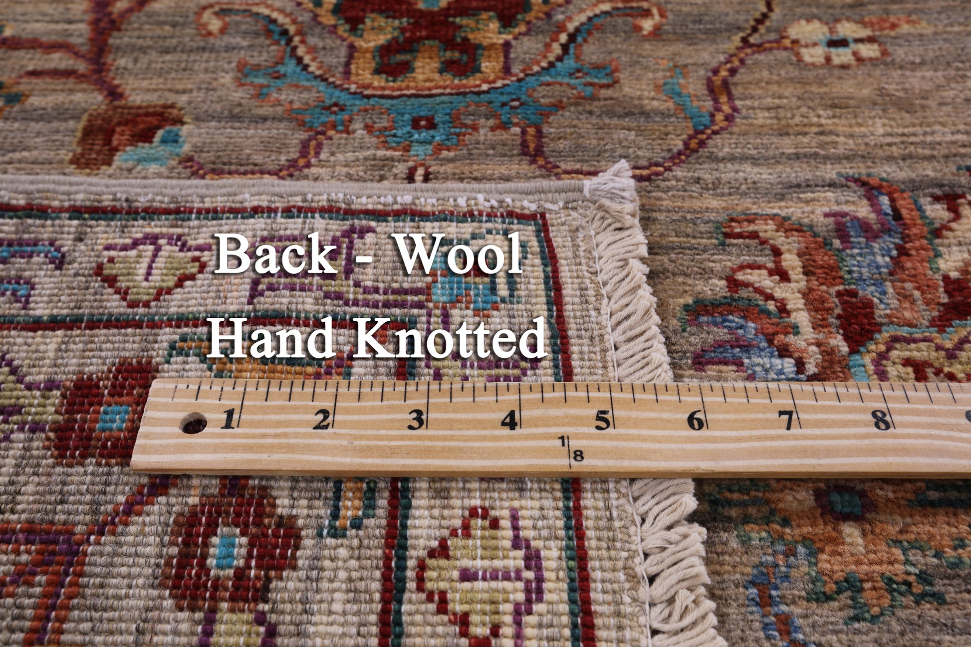 Peshawar Handmade Wool Rug - 5' 0" X 6' 9" - Golden Nile
