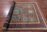 Geometric Persian Mamluk Handmade Wool Rug - 5' 8" X 8' 3" - Golden Nile