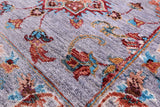 Peshawar Hand Knotted Wool Runner Rug - 2' 9" X 9' 7" - Golden Nile
