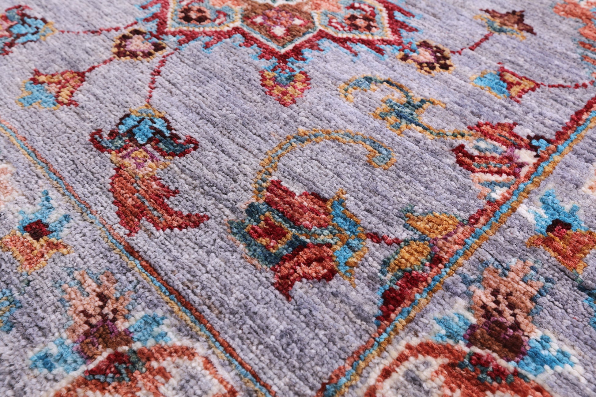 Peshawar Hand Knotted Wool Runner Rug - 2' 9" X 9' 7" - Golden Nile