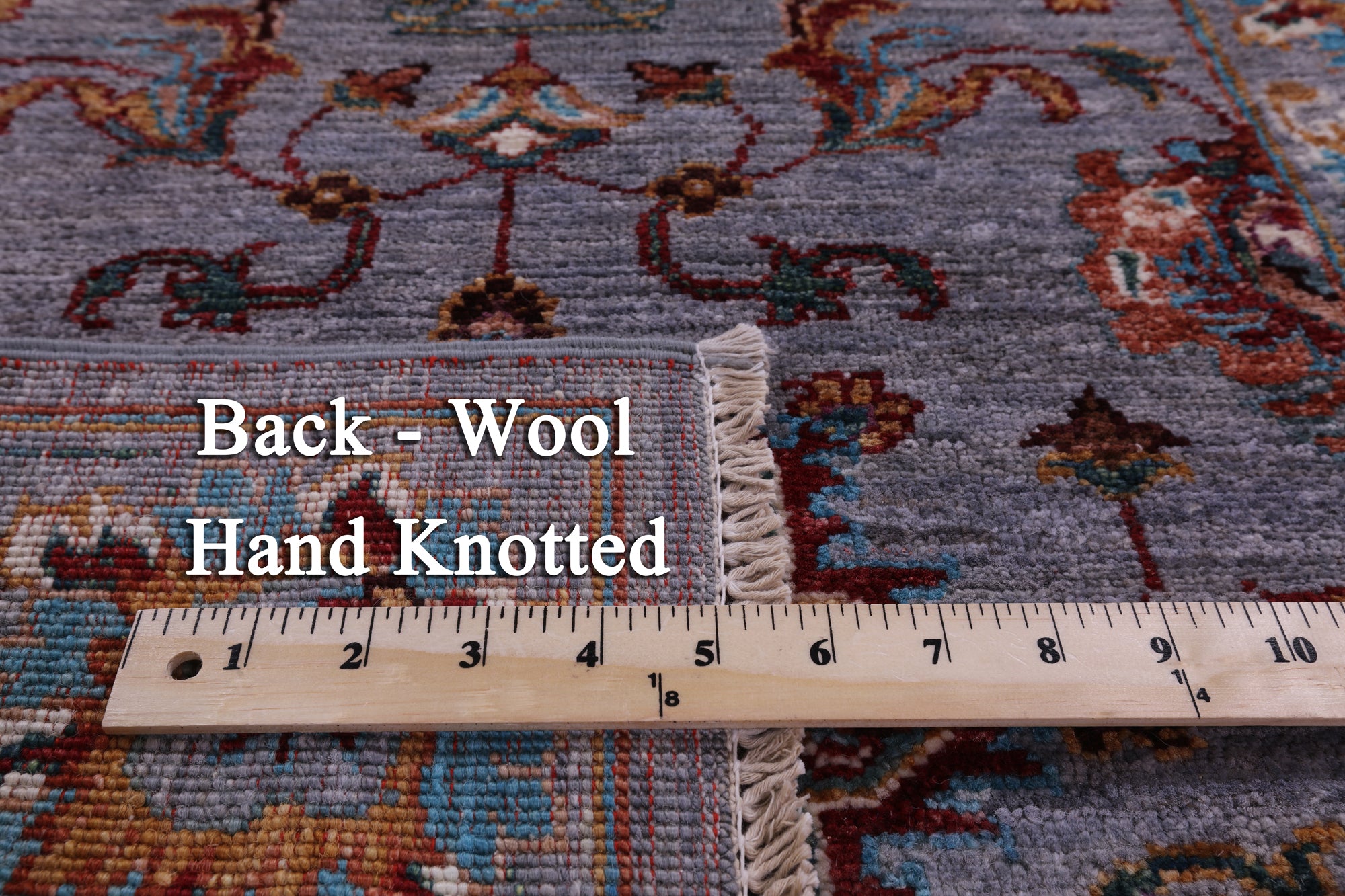 Peshawar Hand Knotted Wool Runner Rug - 2' 9" X 9' 7" - Golden Nile