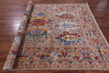 Persian Fine Serapi Hand Knotted Wool Rug - 6' 10" X 9' 8" - Golden Nile