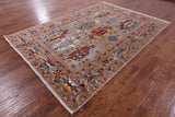Persian Fine Serapi Hand Knotted Wool Rug - 6' 10" X 9' 8" - Golden Nile