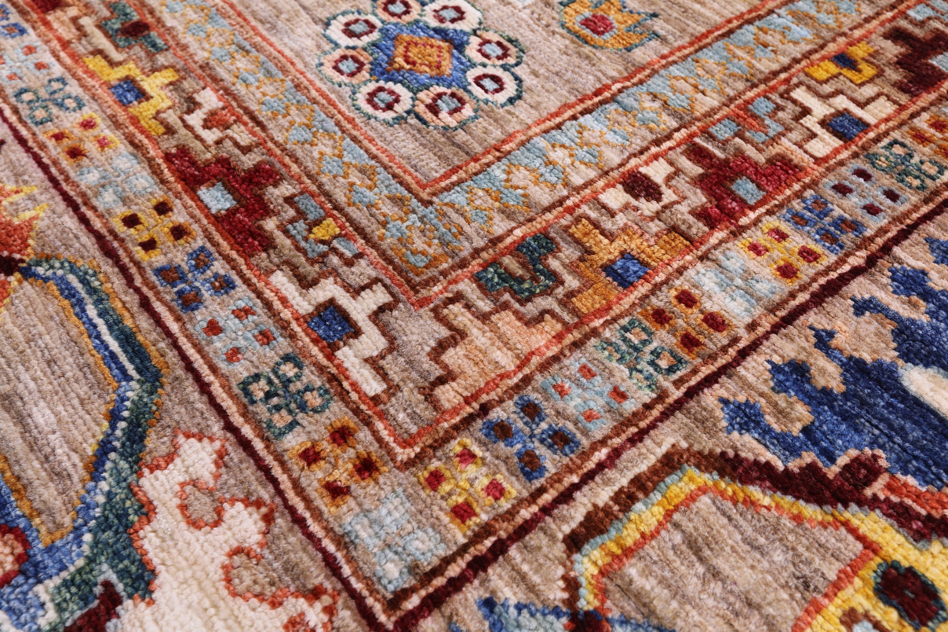 Persian Fine Serapi Hand Knotted Wool Rug - 6' 10" X 9' 8" - Golden Nile