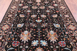 Brown Peshawar Hand Knotted Wool Rug - 6' 1" X 8' 9" - Golden Nile