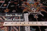 Brown Peshawar Hand Knotted Wool Rug - 6' 1" X 8' 9" - Golden Nile