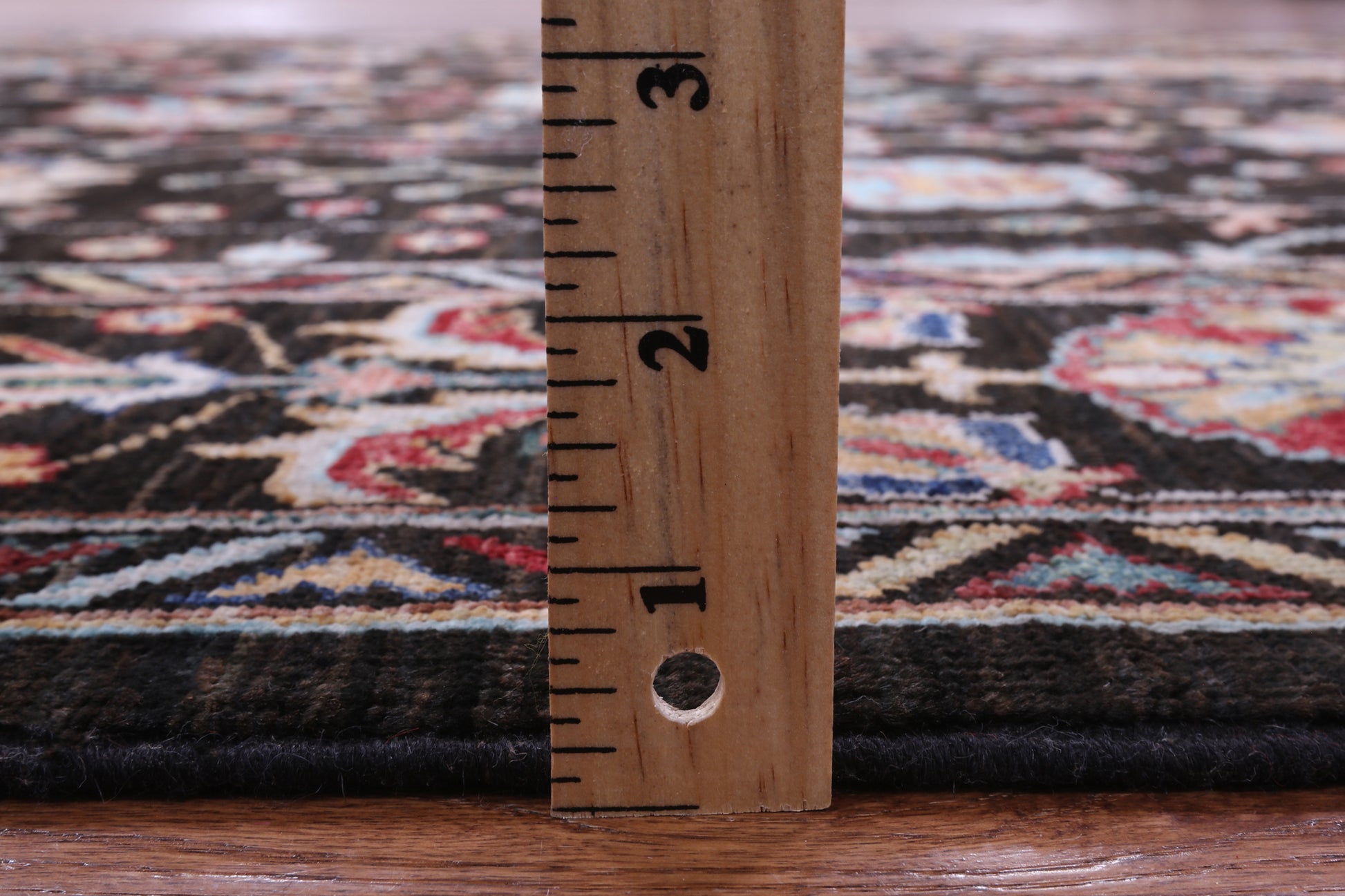 Brown Peshawar Hand Knotted Wool Rug - 6' 1" X 8' 9" - Golden Nile