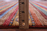 Khorjin Persian Gabbeh Handmade Wool Rug - 5' 11" X 7' 8" - Golden Nile