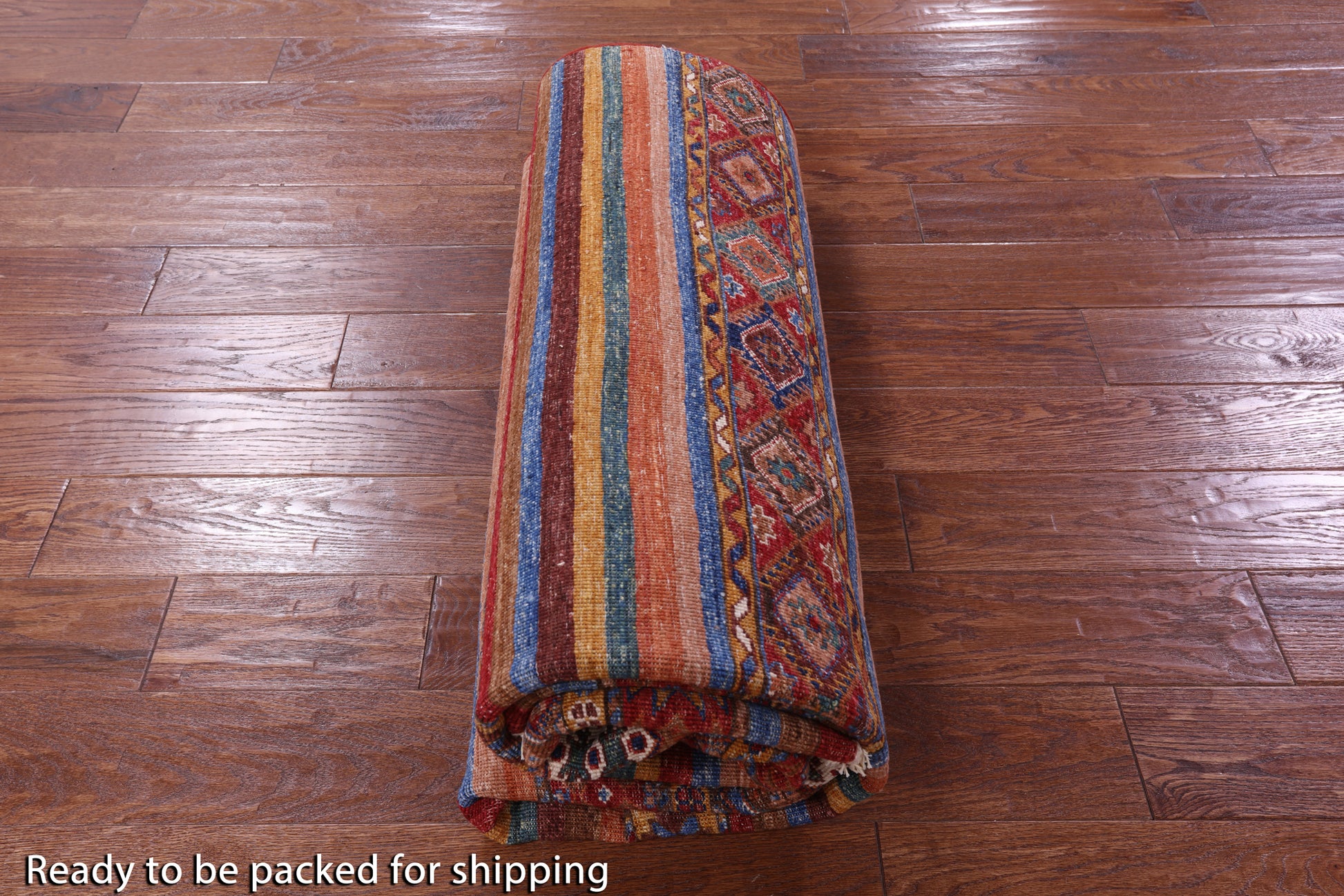 Khorjin Persian Gabbeh Handmade Wool Rug - 5' 11" X 7' 8" - Golden Nile